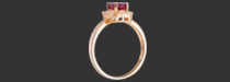 NHẪN VÀNG 18K ĐÍNH ĐÁ RUBY 06