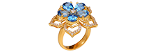 Nhẫn vàng 18K đính đá Cubic Zirconia