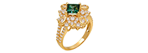 Nhẫn vàng 18K đá SW